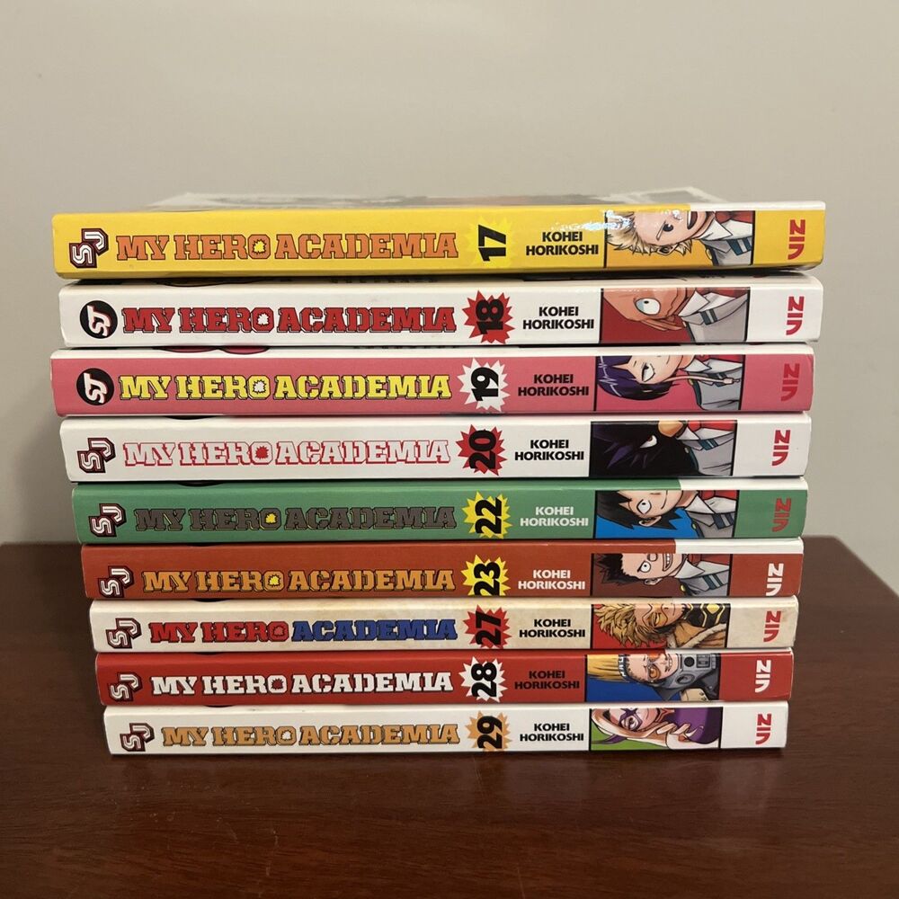 My Hero Academia English Manga Lot Of 9 - Vol 17-20 22-23 27-29 Books